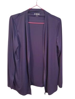 Quick-Dry Performance Top in Navy Blue UPF50+ Cardigan
